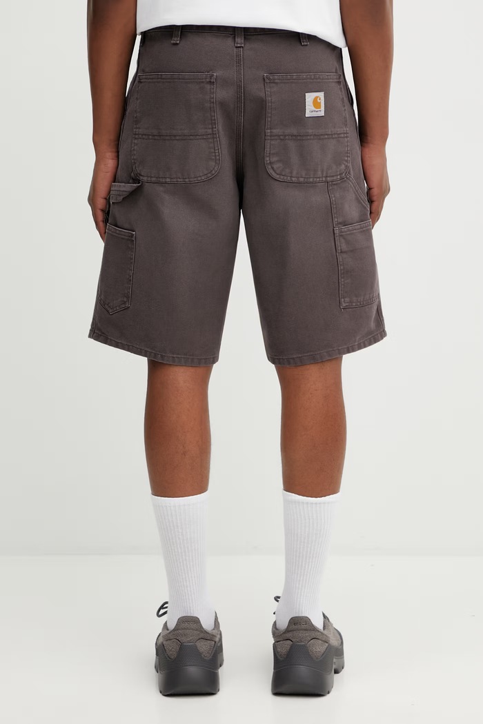Oblečení Carhartt WIP Single Knee Short šortky bavlněné pánské I034797.3IS4O hnědá