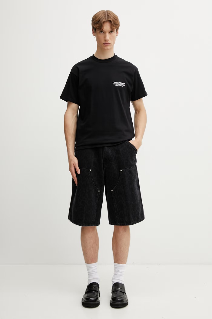 Carhartt WIP OG Double Knee Short šortky bavlněné pánské I036590.3R260 černá