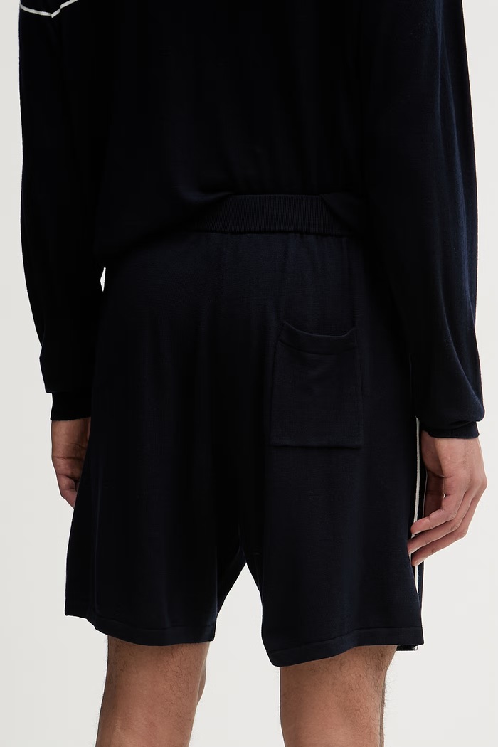 Îmbrăcăminte From Future pantaloni scurți pentru bărbați, din lână MSH03757 bleumarin