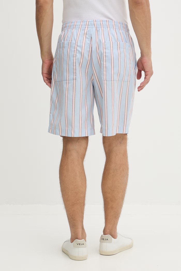 Lacoste szorty męskie bawełniane GH1986 niebieski SS26