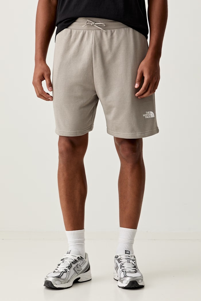 The North Face szorty dresowe męskie z bawełną SIMPLE DOME LIGHT REGULAR beżowy NF0A8GQB2MB1