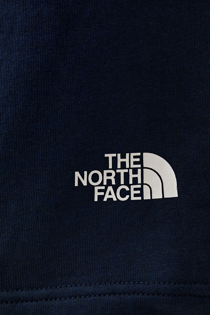 The North Face szorty dresowe damskie z bawełną SIMPLE DOME LIGHT REGULAR granatowy NF0A8GQB8K21