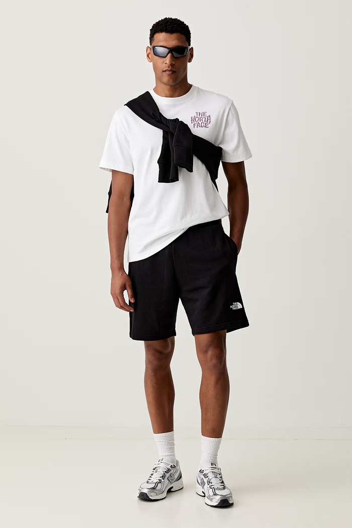 The North Face szorty dresowe męskie z bawełną SIMPLE DOME LIGHT REGULAR NF0A8GQBJK31 czarny SS26