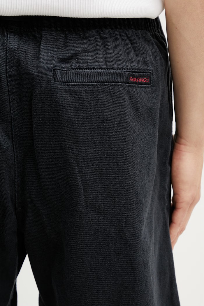 Gramicci HEMP G-SHORT shorts with cotton Men's black G5SM.P067.