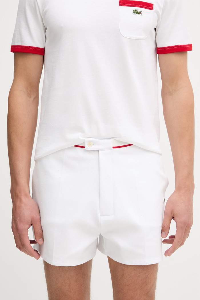 Lacoste къс панталон мъжки бял GH1795
