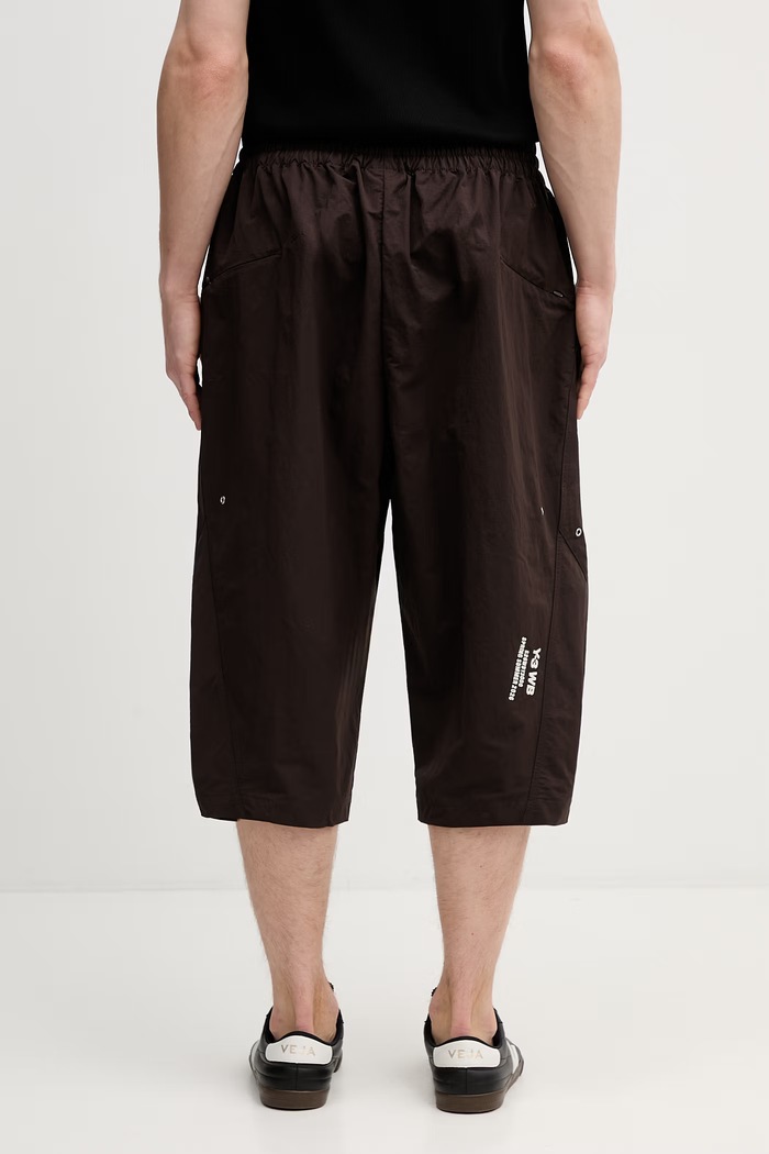 Ρούχα adidas Originals Wales Bonner x Y-3 σορτς με βαμβάκι Ανδρικά KS3971 καφέ