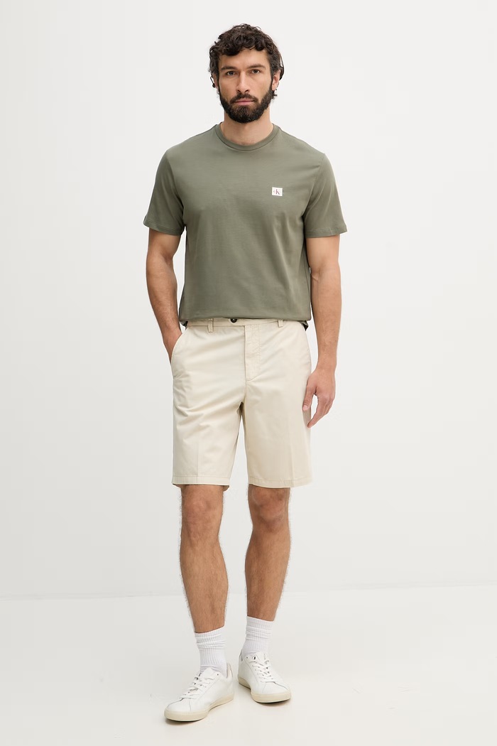 United Colors of Benetton pantaloni scurți chinos pentru bărbați, din bumbac 4W3LU9014 bej SS26