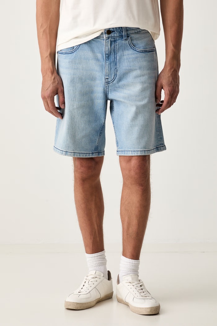 United Colors of Benetton szorty męskie jeansowe niebieski 4MCPU901J
