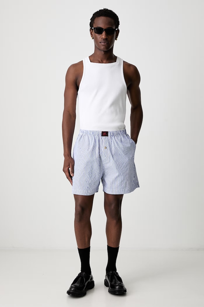 Willy Chavarria WILLY WOVEN BOXER shorts with cotton Men's WCUND0017 blue SS26