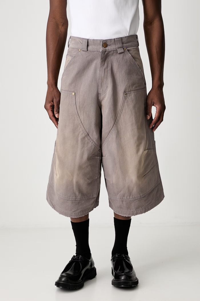 Willy Chavarria STOCKTON shorts cotton Men's gray WCBTM0080