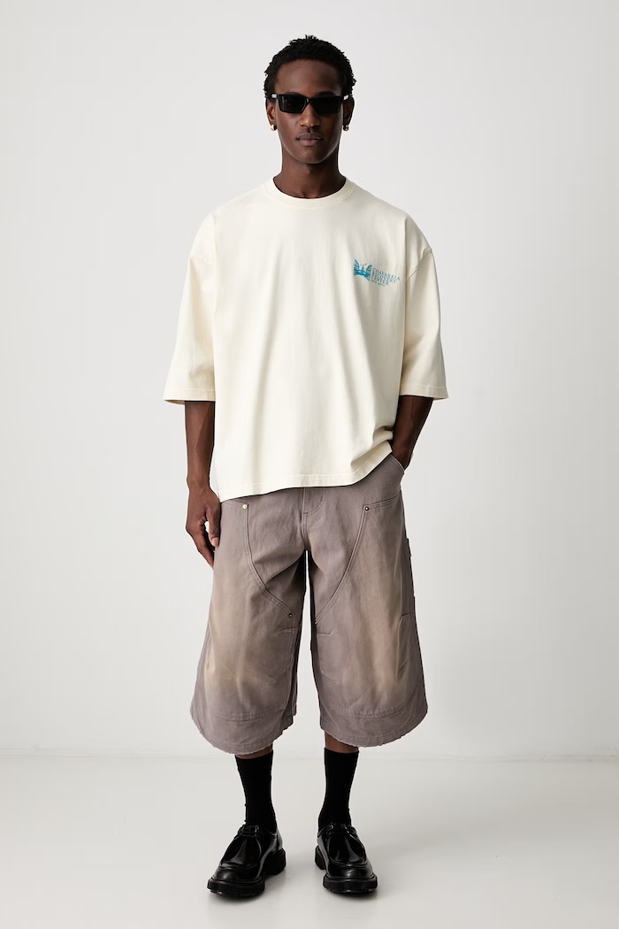 Willy Chavarria STOCKTON shorts cotton Men's WCBTM0080 gray SS26