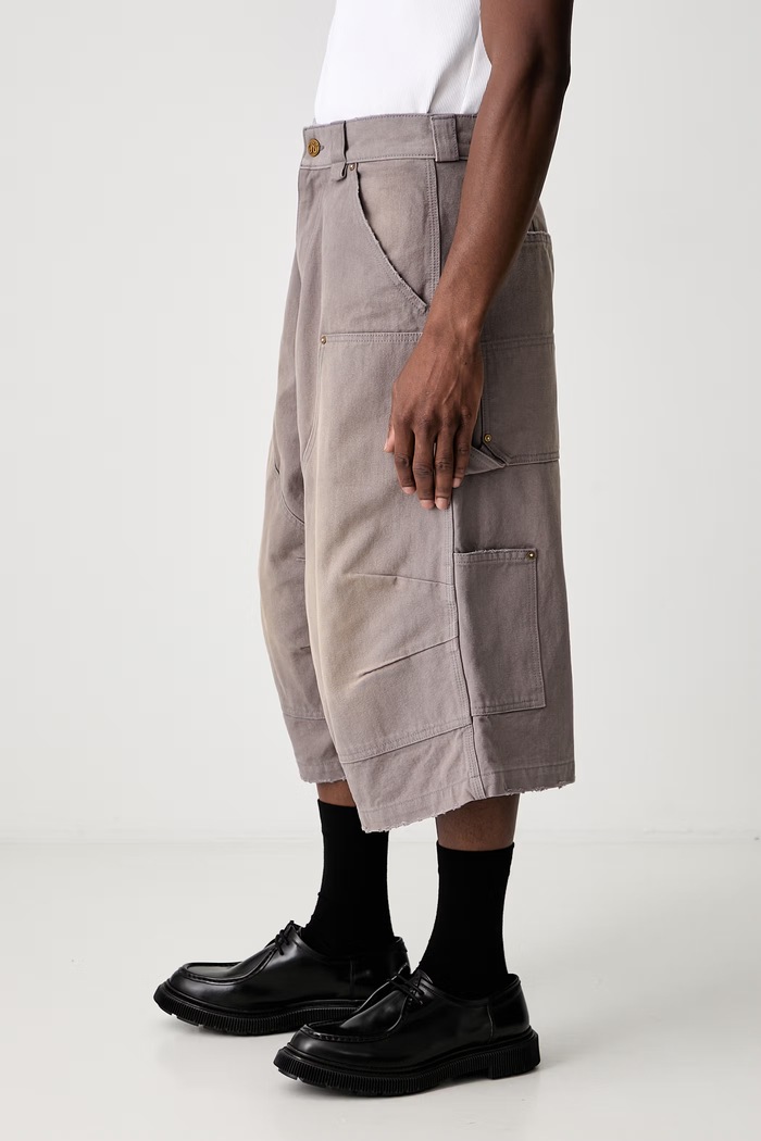 STOCKTON shorts cotton Men's Willy Chavarria WCBTM0080 gray