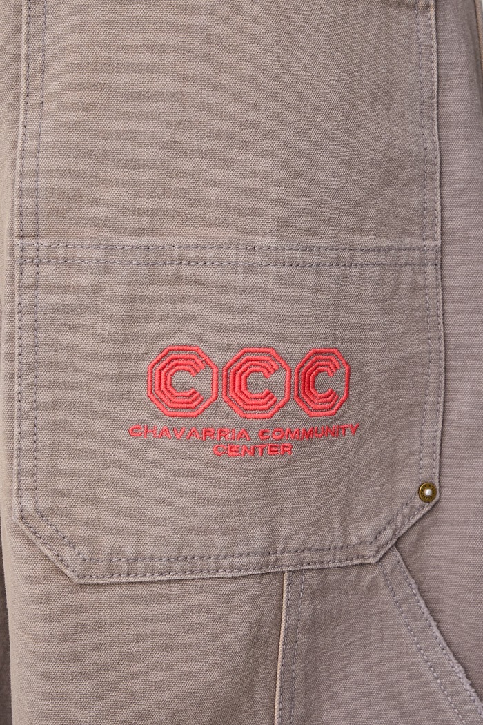 STOCKTON shorts cotton Men's Willy Chavarria gray WCBTM0080