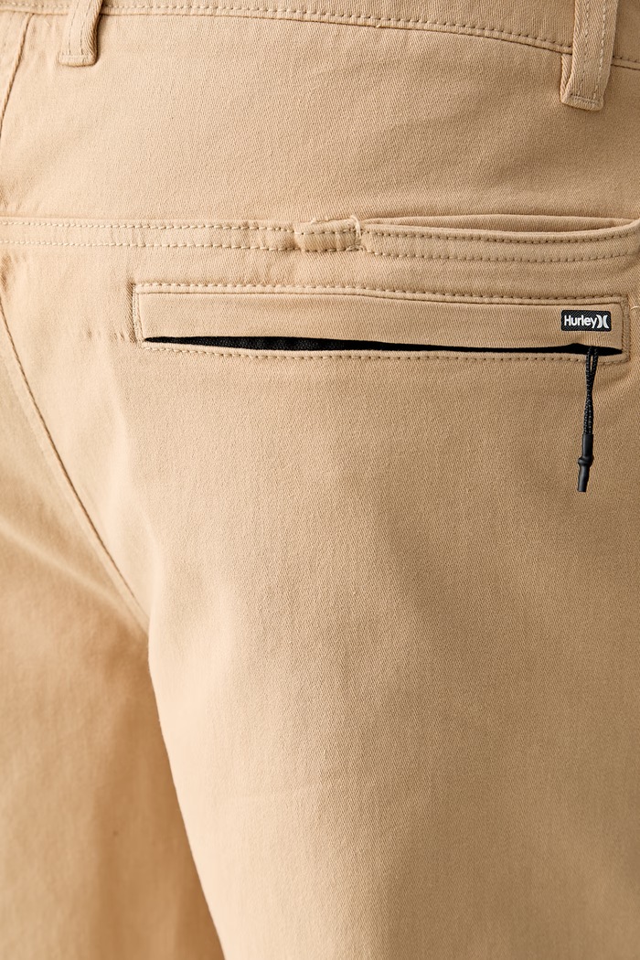 Hurley szorty chino męskie bawełniane z elastanem beżowy MWEU00004