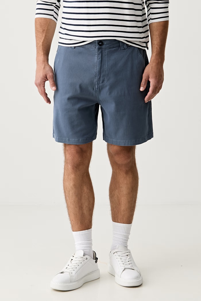 Hurley szorty chino męskie bawełniane z elastanem niebieski MWEU00004