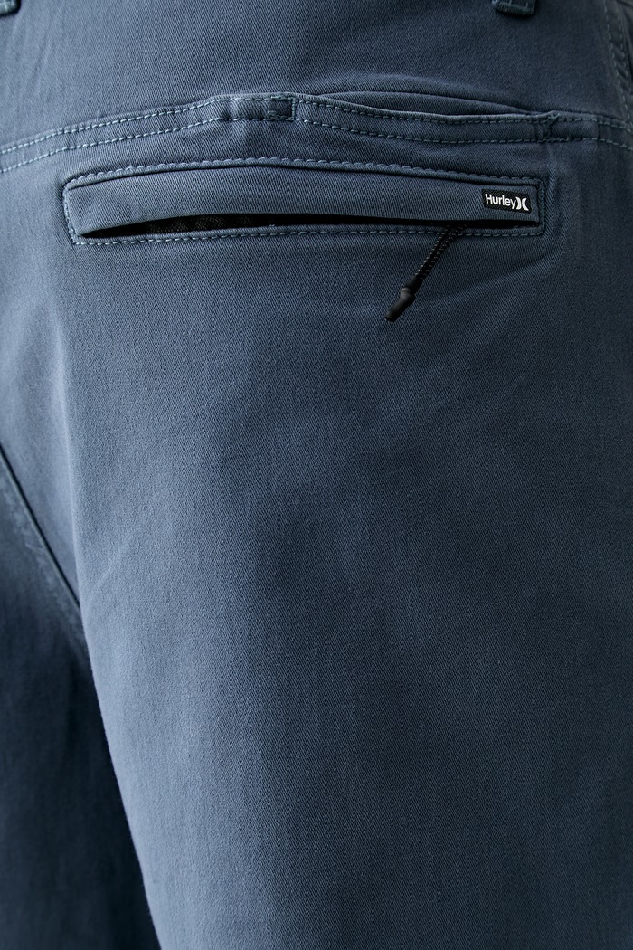 Hurley szorty chino męskie bawełniane z elastanem niebieski MWEU00004