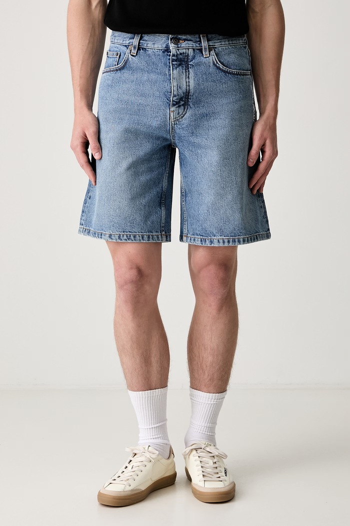 Off-White Half Arrow σορτς ντένιμ Ανδρικά μπλε 44XYC028S26D001400