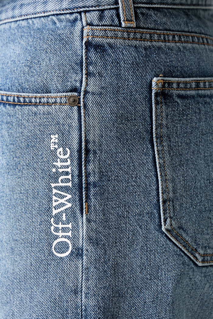 Off-White Half Arrow σορτς ντένιμ Ανδρικά μπλε 44XYC028S26D001400