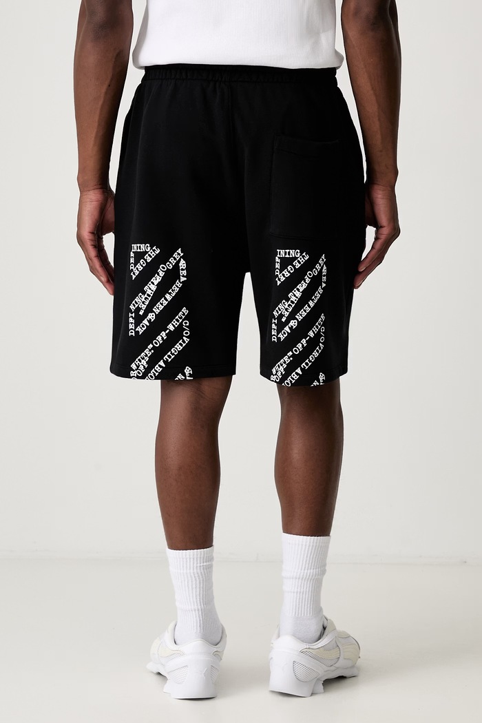Clothing Off-White Type Machine Arrow sweat shorts cotton Men's 44MCI013S26F007001 black