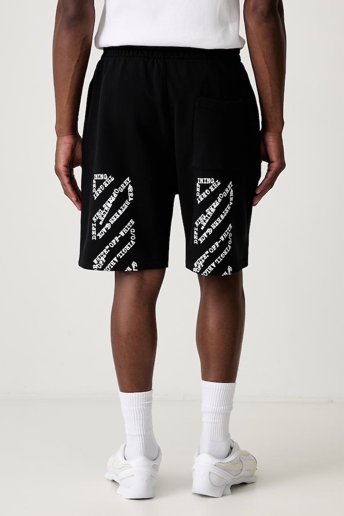 Clothing Off-White Type Machine Arrow sweat shorts cotton Men's 44MCI013S26F007001 black