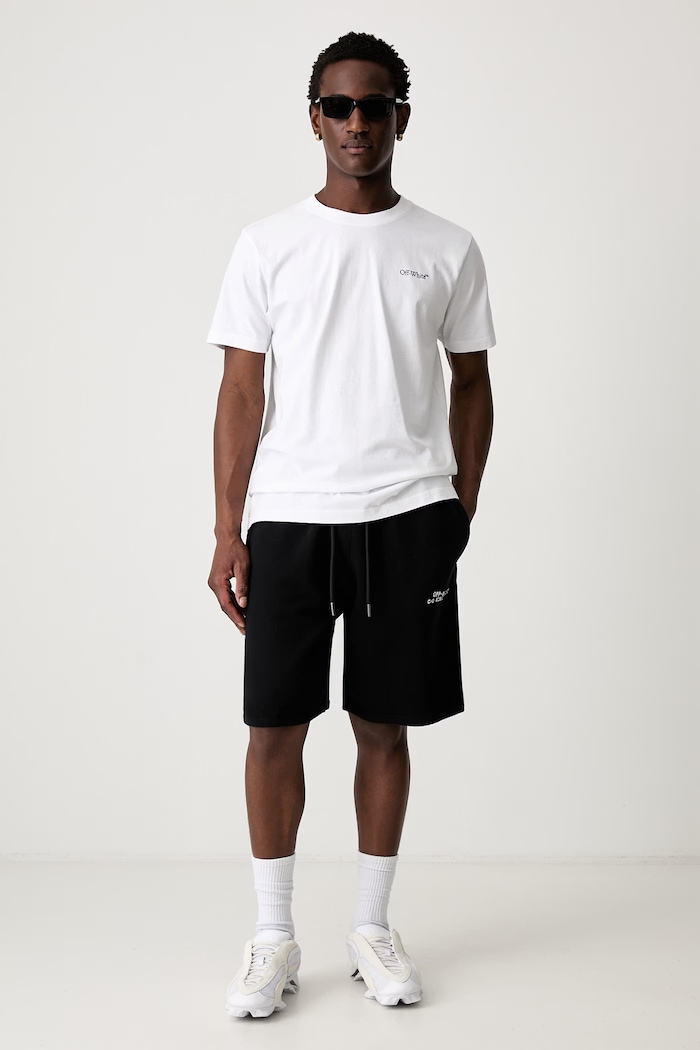 Off-White Type Machine Arrow sweat shorts cotton Men's 44MCI013S26F007001 black