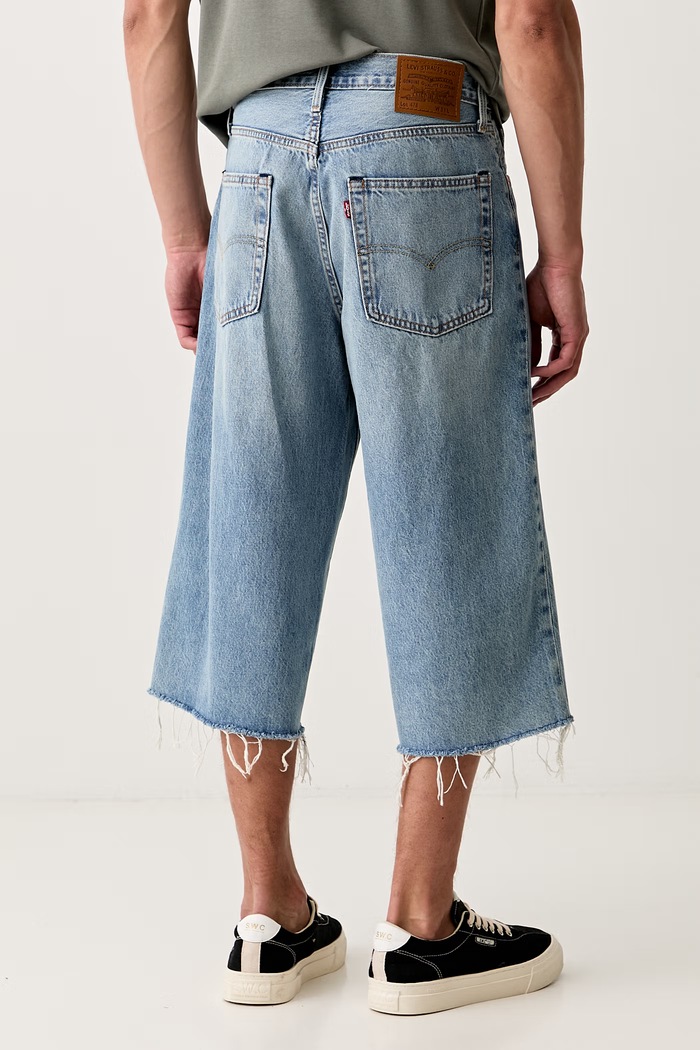 Ρούχα Levi's σορτς Ανδρικά ντένιμ 478 BAGGY CAPRI 004A8 μπλε