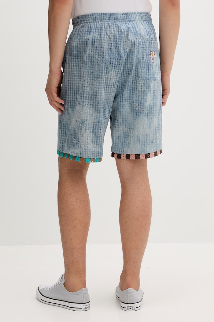 Barrow pantaloni scurți din bumbac S6BWUABE056 albastru