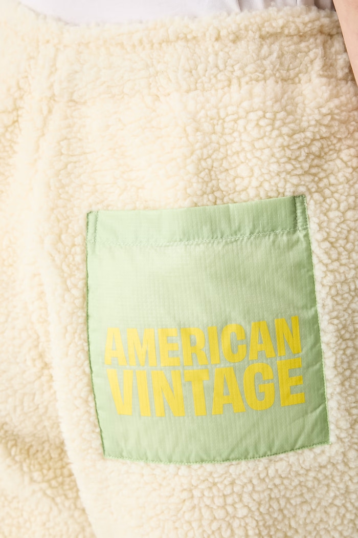 American Vintage szorty sherpa sportowe beżowy HOK09A20