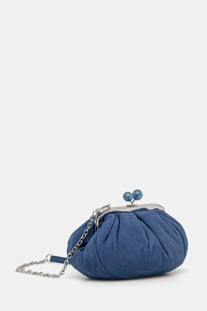 Semišová kabelka Weekend Max Mara AVALOIS 2615511014600 modrá SS26