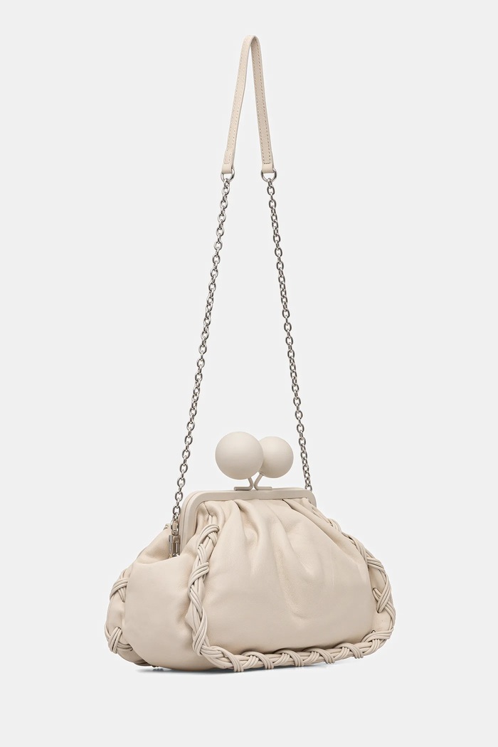 Usnjena torbica Weekend Max Mara ALECITO 2615511144600 bež SS26