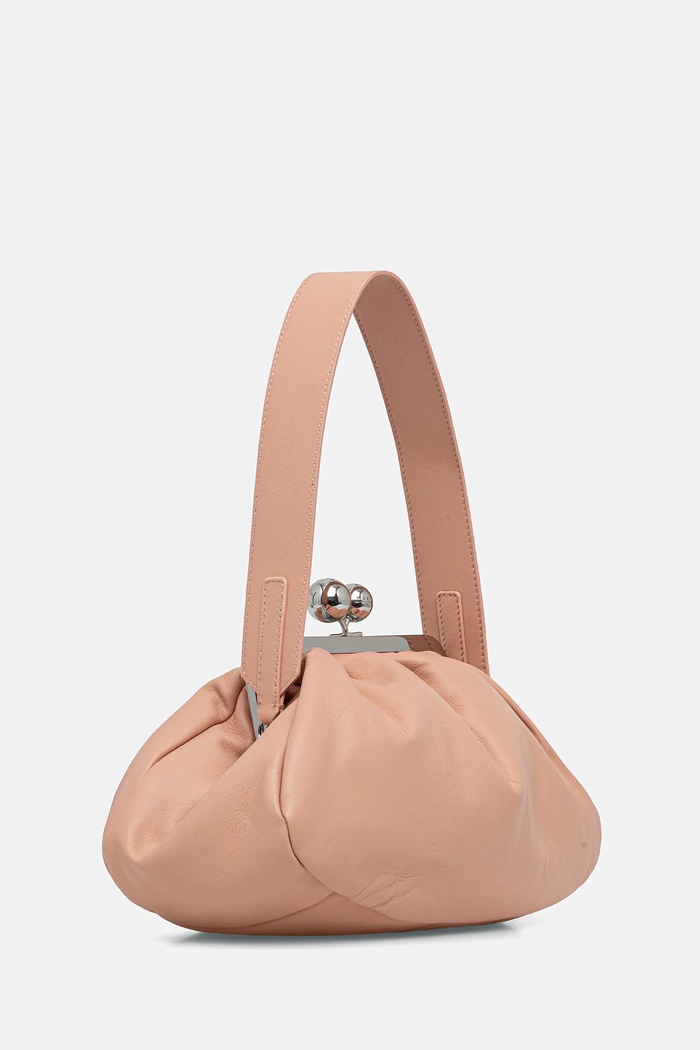 Weekend Max Mara bőr táska CUBICO 2615511174600 rózsaszín SS26