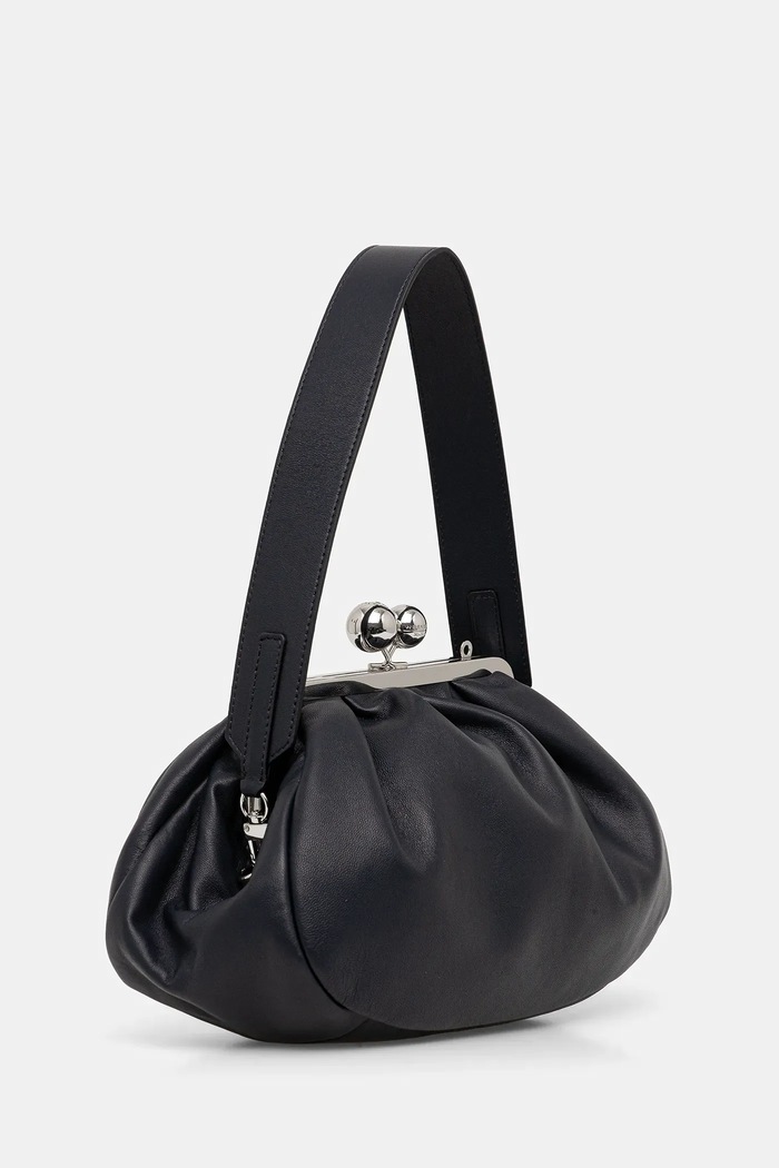 Weekend Max Mara bőr táska CUBICO 2615511174600 sötétkék SS26