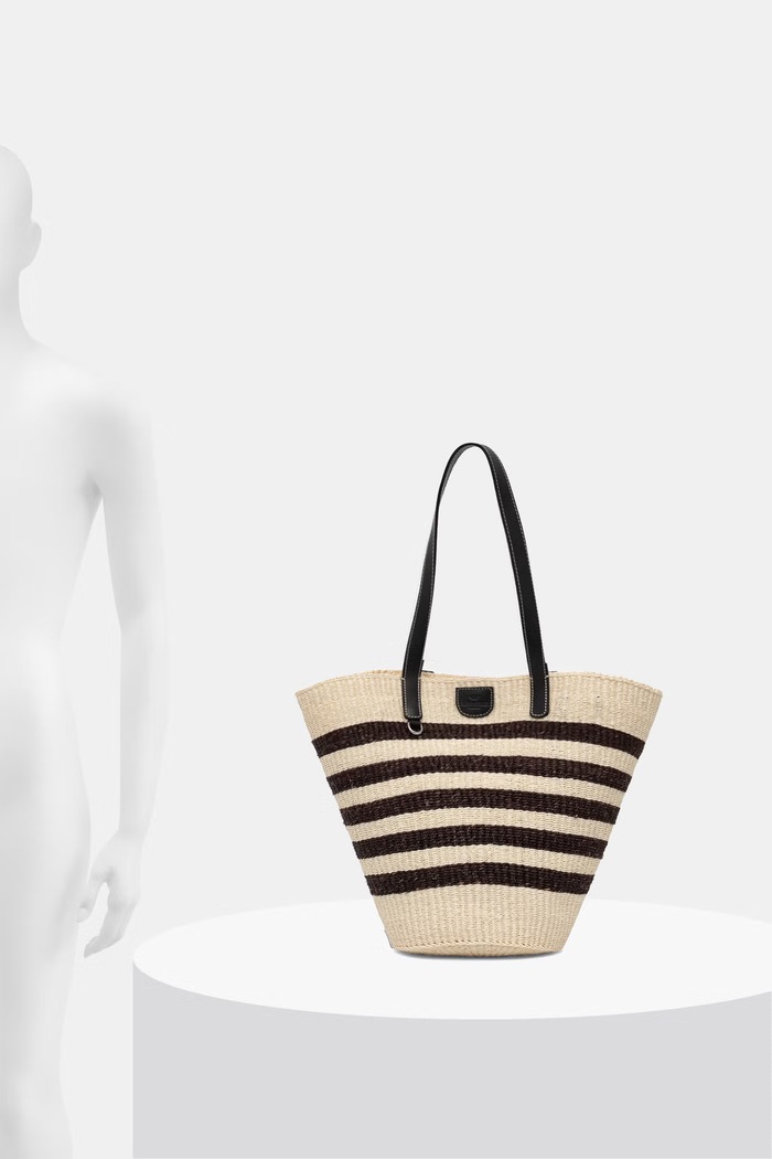 Weekend Max Mara geantă de plajă pentru femei împletită AGENNAIO 2615511015600