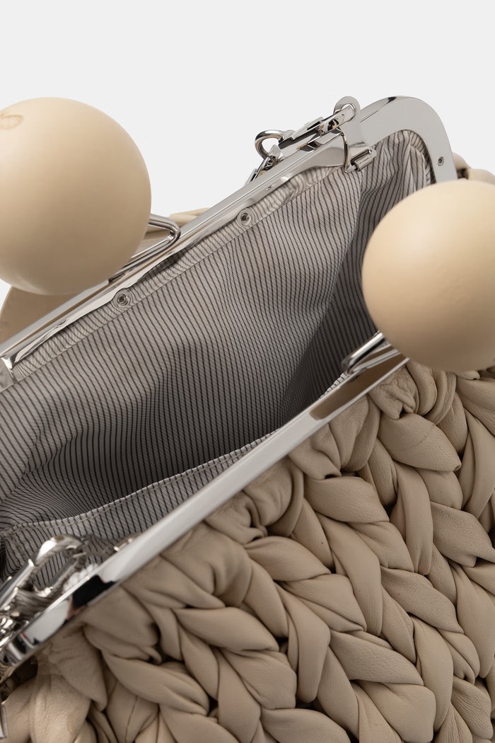 Weekend Max Mara crossbody kabelka dámska kožená ALIBERO 2615511055600 béžová