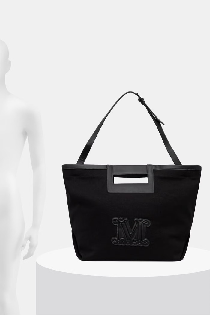 Max Mara Beachwear geantă de plajă pentru femei, din bumbac ECRU 2616511039600