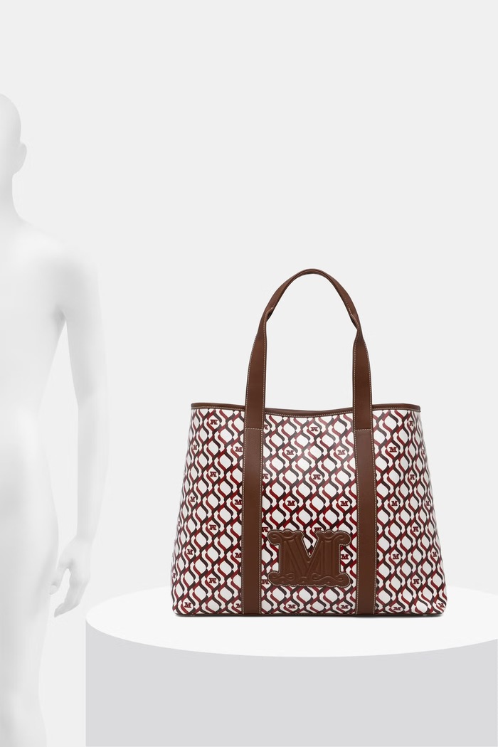 Max Mara Beachwear torebka shopper damska z imitacji skóry FARNETO 2616511059600