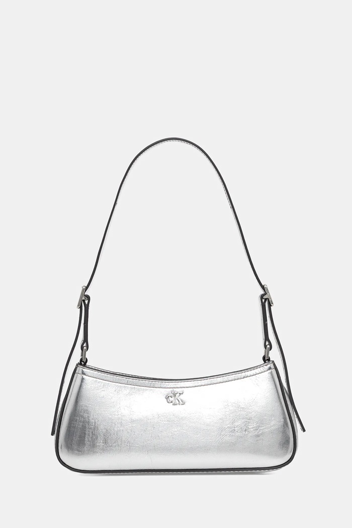 Torba Calvin Klein premalo za format A4 srebrna LV04F3304G
