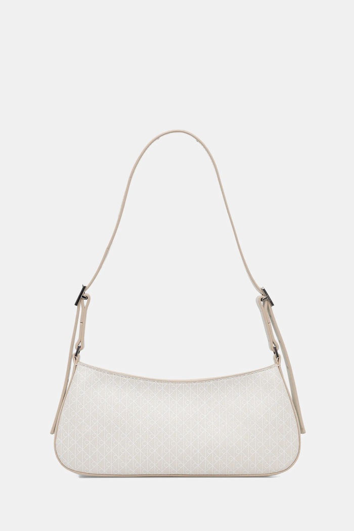 Τσάντα Calvin Klein απομίμηση λείου δέρματος μπεζ LV04F3324G