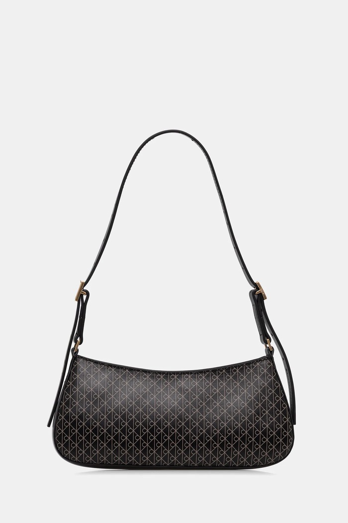 Torbica Calvin Klein Imitacija zrnatega usnja črna LV04F3324G