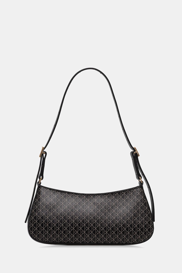 Torbica Calvin Klein Imitacija zrnatega usnja črna LV04F3324G