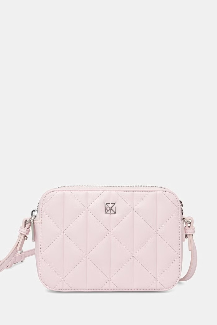 Calvin Klein crossbody kabelka dámská z imitace kůže růžová LV04F3328G