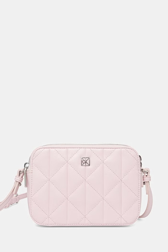 Calvin Klein crossbody kabelka dámská z imitace kůže růžová LV04F3328G
