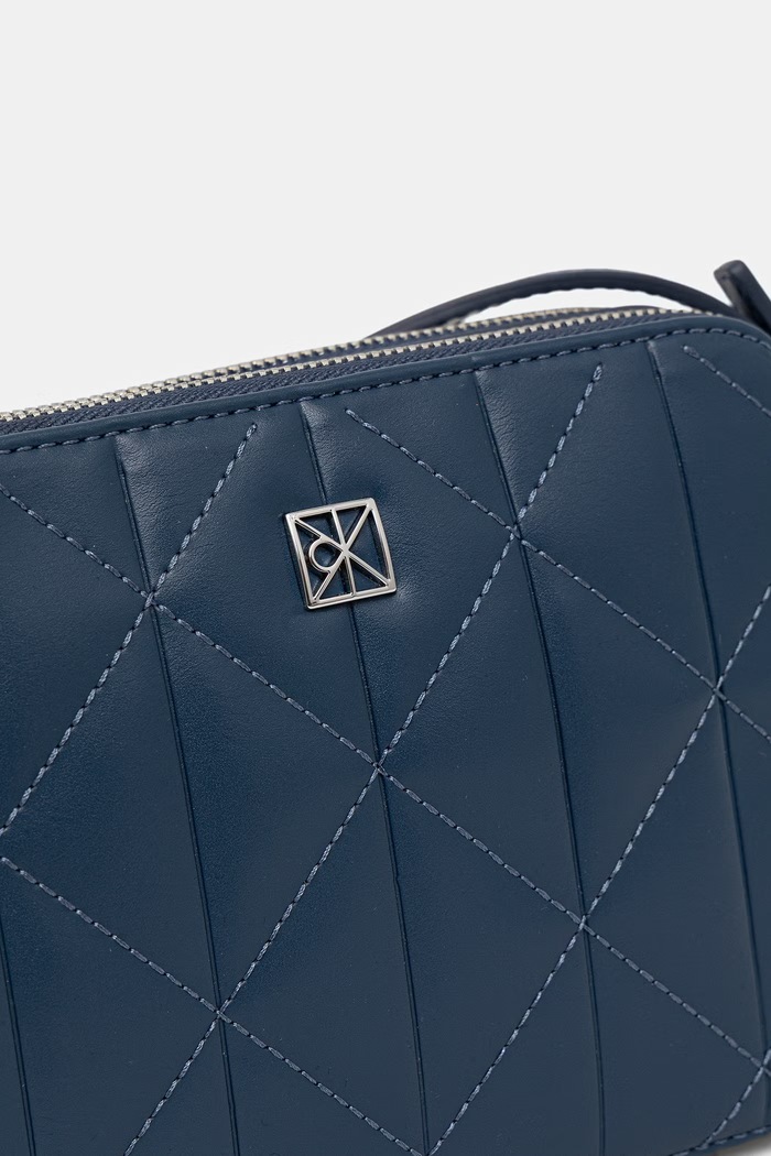 Calvin Klein crossbody torbica ženski iz umetnega usnja modra LV04F3328G