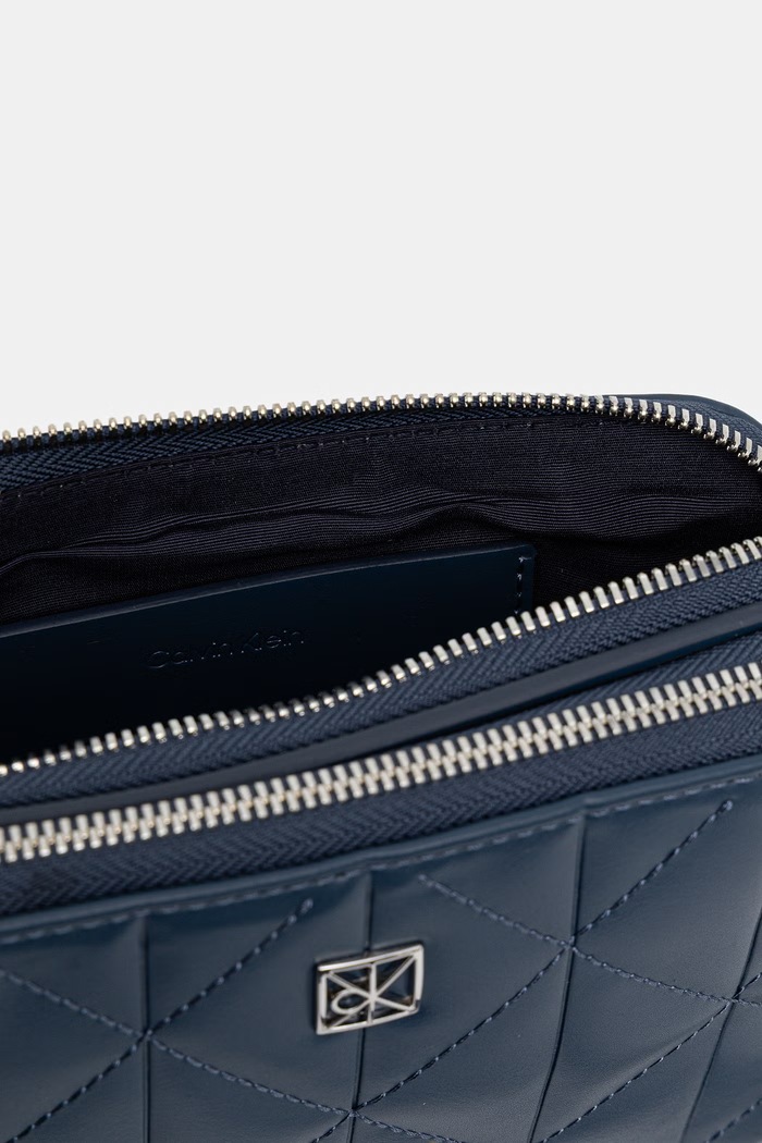 Calvin Klein crossbody torbica ženski iz umetnega usnja LV04F3328G modra