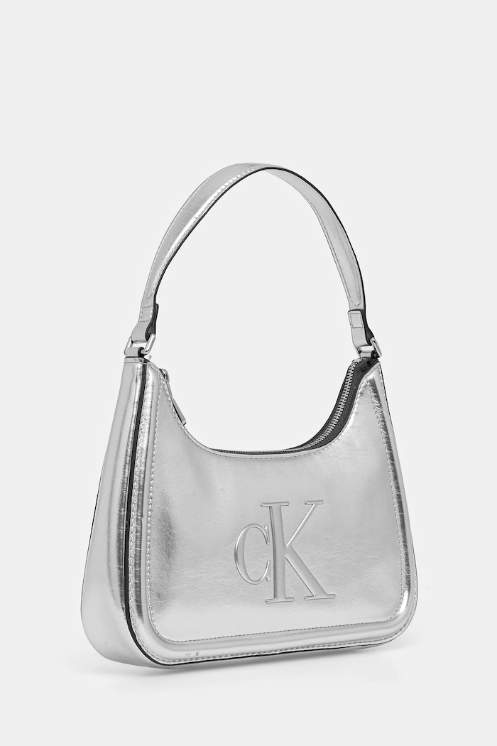 Kabelka Calvin Klein LV04F3332G strieborná SS26