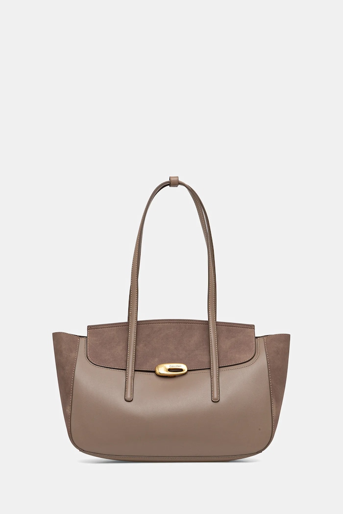Torba Calvin Klein bez uzorka bež LV04F3336G
