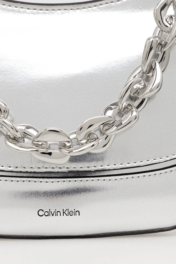 Kabelka Calvin Klein stříbrná LV04F3404G