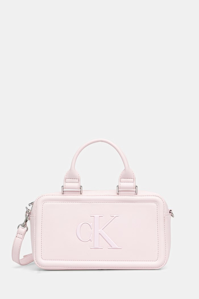 Calvin Klein taška dámská z imitace kůže růžová LV04F3411G