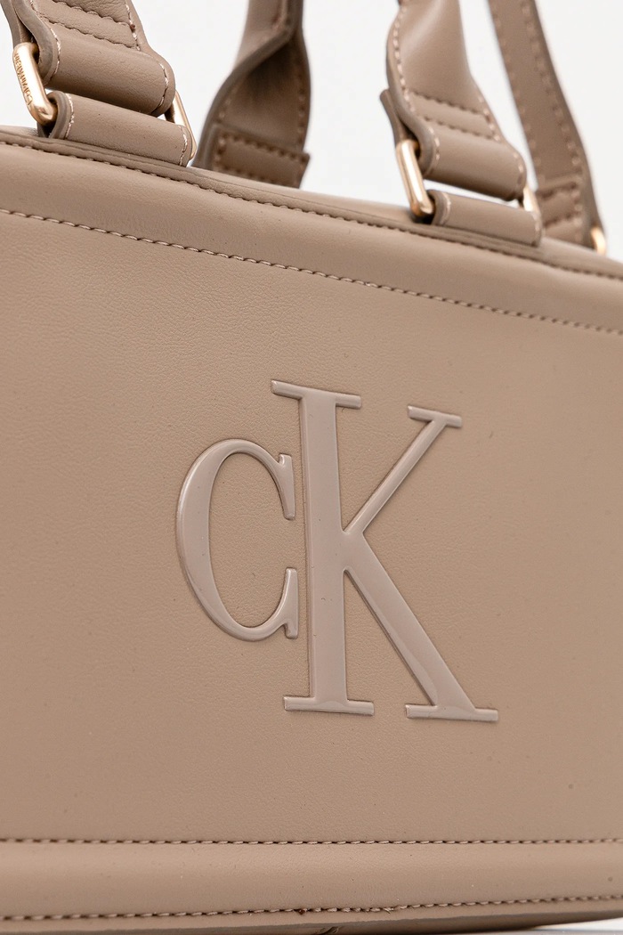 Calvin Klein μικρή τσάντα Γυναικεία από απομίμηση δέρματος μπεζ LV04F3411G