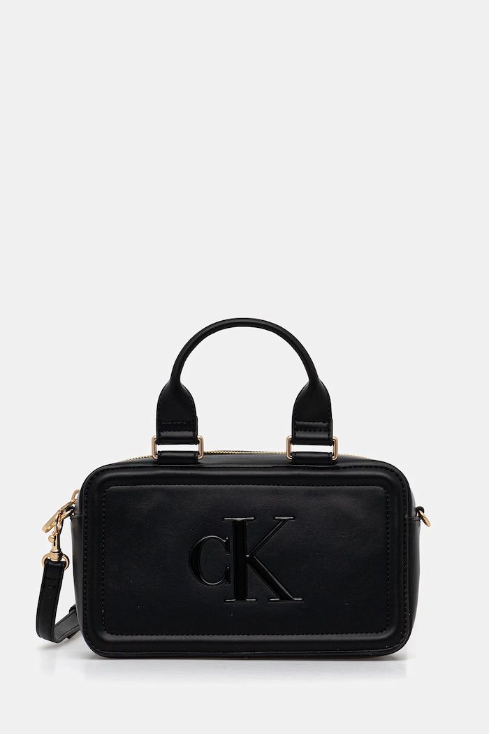 Calvin Klein taška dámská z imitace kůže nevejde se A4 černá LV04F3411G